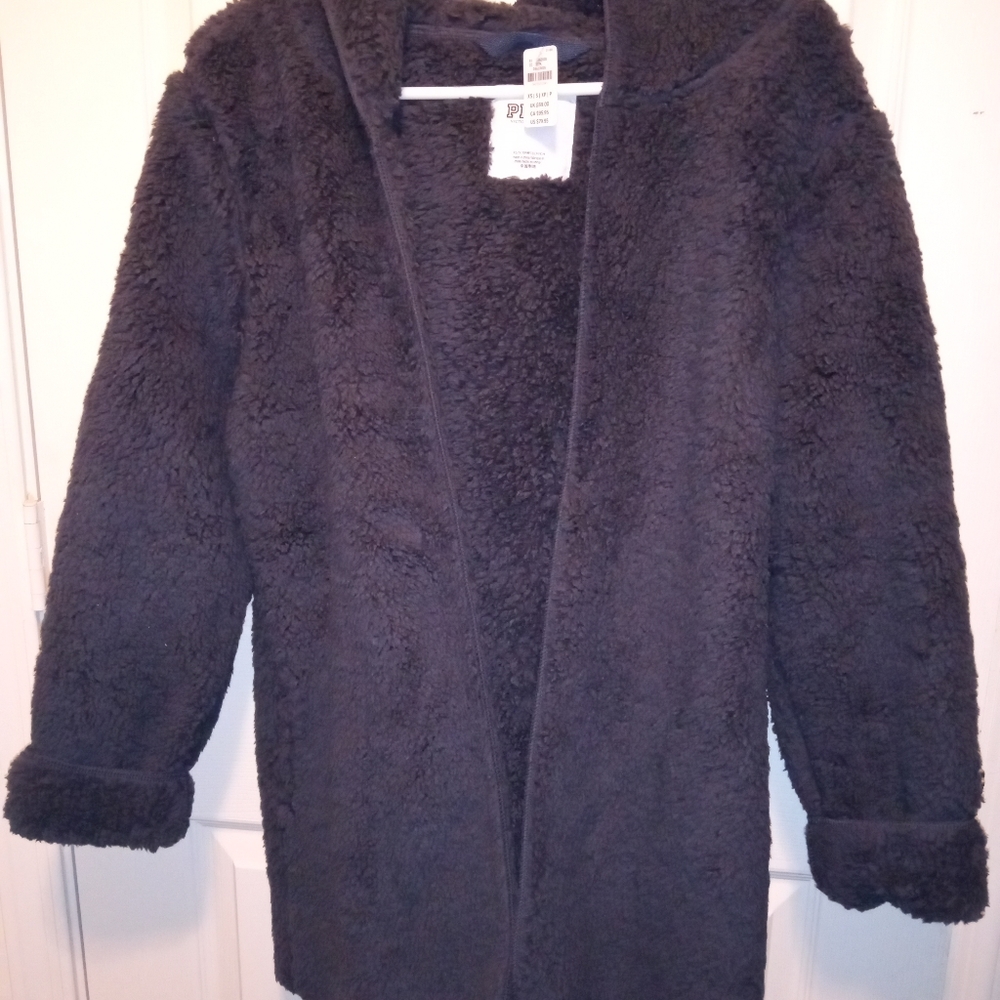 Victorias Secret PINK Sherpa Cardigan XS/S Hoodie Hooded Jacket